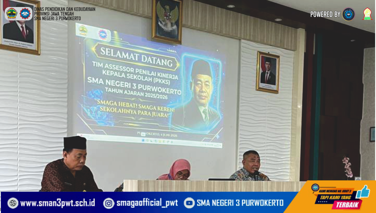 >Pembukaan Penilaian Kinerja Kepala Sekolah (PKKS) SMA Negeri 3 Purwokerto Tahun 2026 Berlangsung Khidmat dan Penuh Semangat